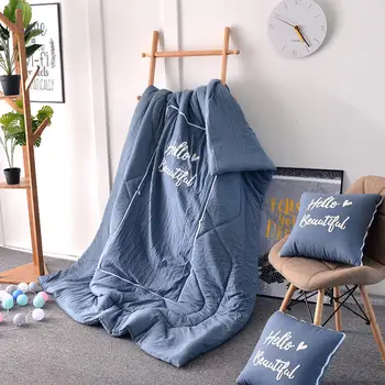 Modern Style Washed Cotton Soft Bolster+Blanket Two Uses Cushion Good Quality Pillow Summer Quilt Decorative Pillow set
Modern Style Washed Cotton Soft Bolster+Blanket Two Uses Cushion Good Quality Pillow Summer Quilt Decorative Pillow set