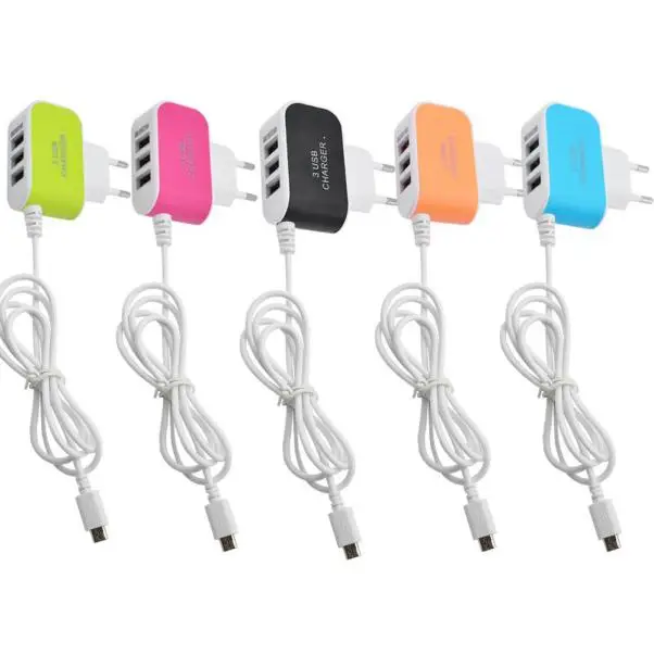 3.1A 3 in 1 USB Port Wall Home Travel AC Charger Adapter EU Plug Mobile Phone Charger
3.1A 3 in 1 USB Port Wall Home Travel AC Charger Adapter EU Plug Mobile Phone Charger