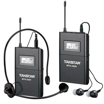 Takstar WTG-500 / WTG500 UHF Wireless audio system for Tourist guide / Teaching Transmitter + Receiver + microphone + earphone
Takstar WTG-500 / WTG500 UHF Wireless audio system for Tourist guide / Teaching Transmitter + Receiver + microphone + earphone