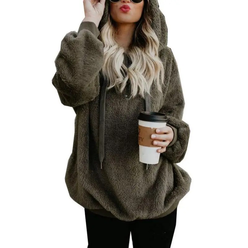 Women Autumn Winter Hooded Sweatshirts Solid Color Thick Warm Soft Loose Long Sleeved Casual Fleece Pullover Tops Female
Women Autumn Winter Hooded Sweatshirts Solid Color Thick Warm Soft Loose Long Sleeved Casual Fleece Pullover Tops Female