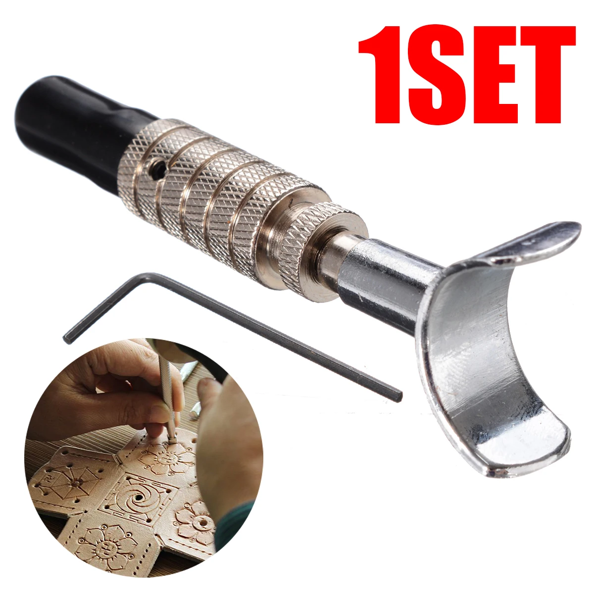 Adjustable DIY Carving Rotary Cutter Tools Leather Swivel Blade Set DIY Manual Rotary Leather Craft Tools Carving Swivel Cutter
Adjustable DIY Carving Rotary Cutter Tools Leather Swivel Blade Set DIY Manual Rotary Leather Craft Tools Carving Swivel Cutter