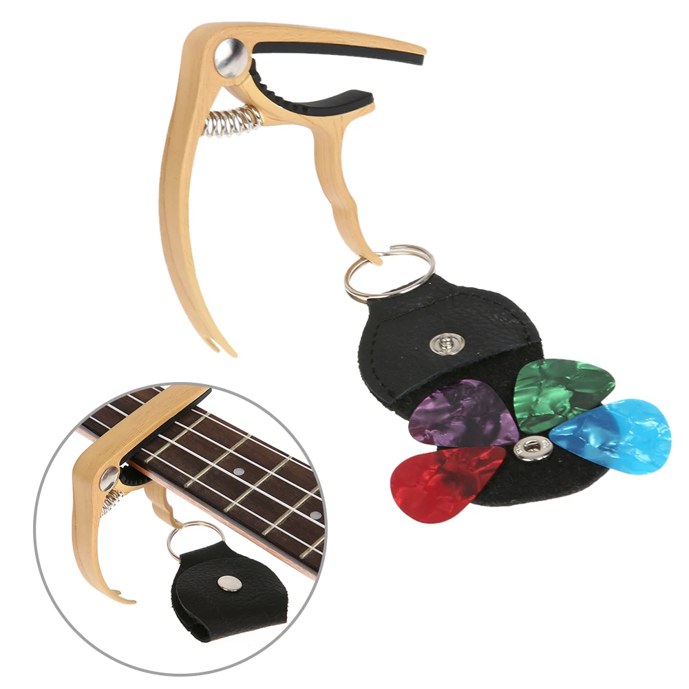 Guitar Pick And Capo Integrated Portable Classical Guitar Tone