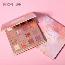 16 cores paleta de sombra de olho fosco glitter sombra maquiagem shimmer pigmento cosméticos sombra paleta(China)