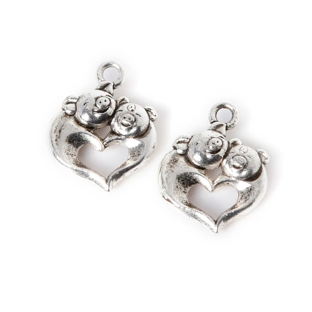 New Arrival Heart Shaped Pig Charms Pendant 70pcs Plated Silver Antique Zinc Alloy Jewelry Findings Fit Making Necklaces 14x18mm
New Arrival Heart Shaped Pig Charms Pendant 70pcs Plated Silver Antique Zinc Alloy Jewelry Findings Fit Making Necklaces 14x18mm