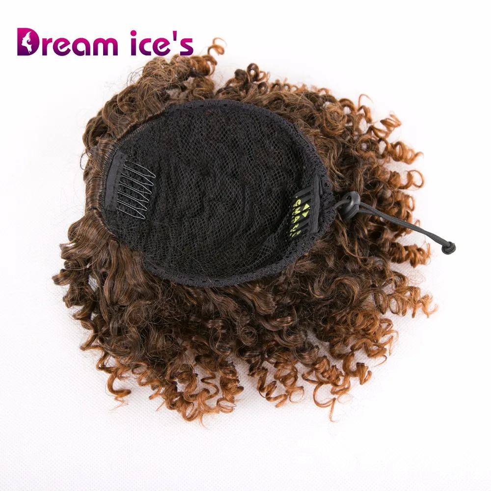 Dream ice's synthetic fake kinky curly drawstring ponytail wig hair extension high puff hair bun chignon hair piece
Dream ice's synthetic fake kinky curly drawstring ponytail wig hair extension high puff hair bun chignon hair piece