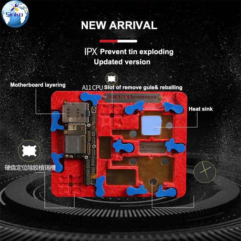 Mechanic IX3 Multi-function IPhone X Motherboard Positioning Fixture Maintenance Platform Update Version In Addition To Tin3/IX3
Mechanic IX3 Multi-function IPhone X Motherboard Positioning Fixture Maintenance Platform Update Version In Addition To Tin3/IX3