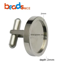 Beadsnice ID38865 Stainless steel cufflink blank cufflink setting round cabochon handmade accessories Beadsnice ID38865 Stainless steel cufflink blank cufflink setting round cabochon handmade accessories