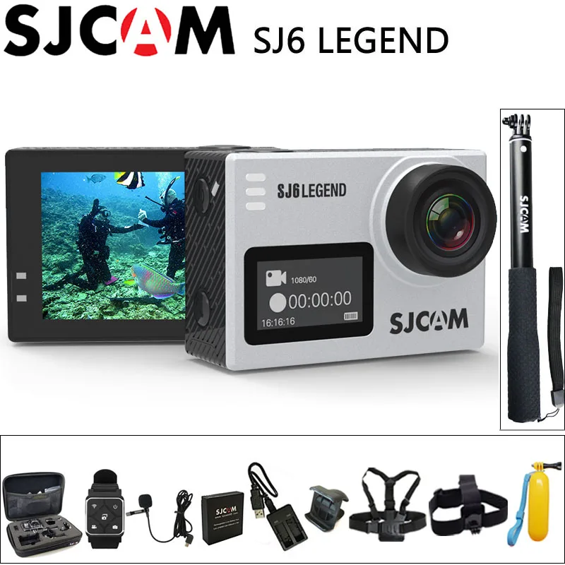

100% Original SJCAM SJ6 Legend Sport Action Camera 4K Wifi 30M Waterproof Ultra HD 2" Touch Screen Notavek 96660 Sport DV
