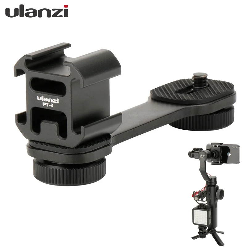 Ulanzi PT-3 Triple Hot Shoe Mount Adapter Microphone Extension Bar for Zhiyun Smooth 4 Stabilizer DJI Osmo Gimbal Accessories
Ulanzi PT-3 Triple Hot Shoe Mount Adapter Microphone Extension Bar for Zhiyun Smooth 4 Stabilizer DJI Osmo Gimbal Accessories