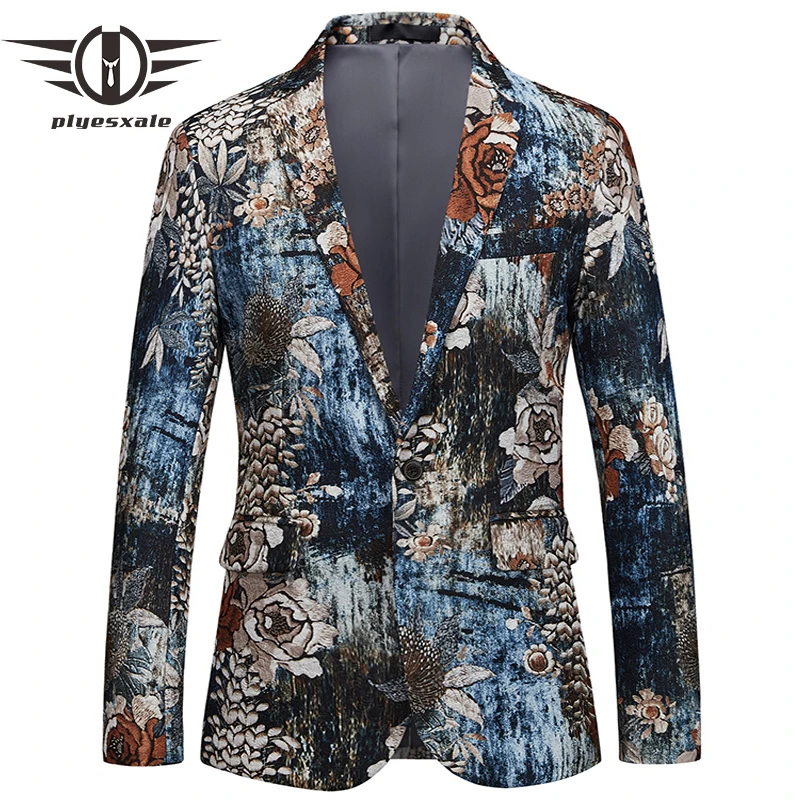 Plyesxale Brand Mens Blazer Slim Fit Suit Jacket 2018 Men Fancy Blazer Man Fashion Printed Blazer Homme 5XL 6XL Plus Size Q392
Plyesxale Brand Mens Blazer Slim Fit Suit Jacket 2018 Men Fancy Blazer Man Fashion Printed Blazer Homme 5XL 6XL Plus Size Q392