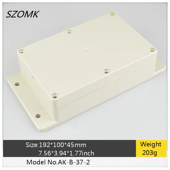 10 pieces a lot, szomk waterproof IP65 plastic box electronics instrument housing 192x100x45mm waterproof enclosure housing
10 pieces a lot, szomk waterproof IP65 plastic box electronics instrument housing 192x100x45mm waterproof enclosure housing