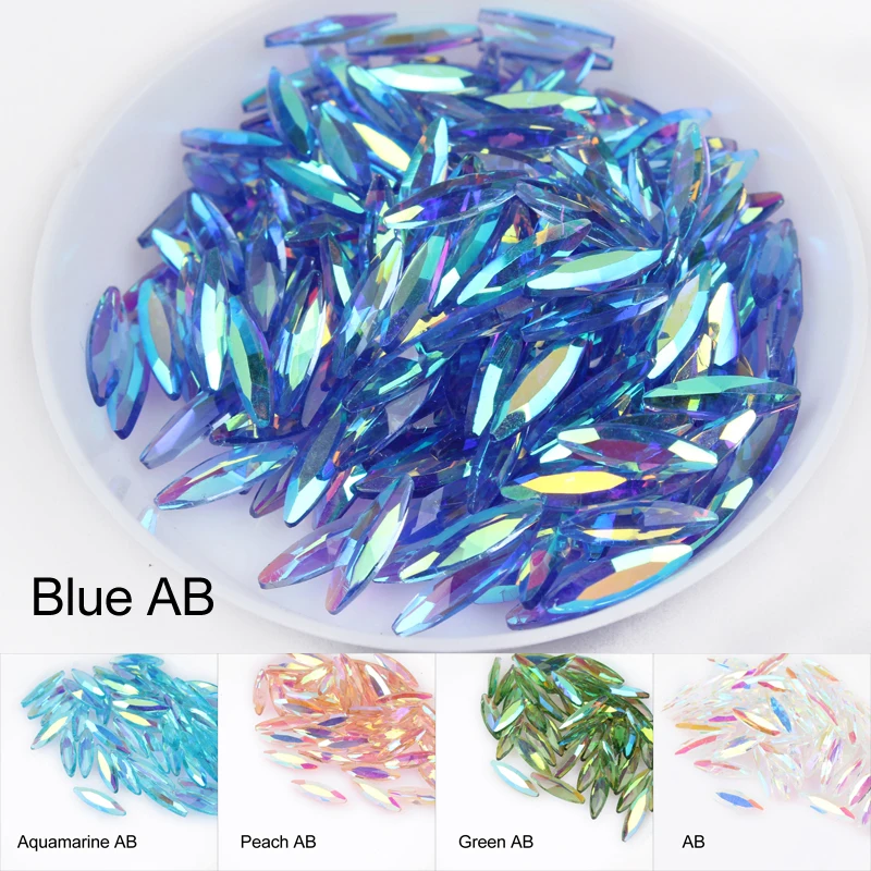 Hot sale Poined eye 3x10mm Nail Art Rhinestones 6 colors Fancy Crystal stones 30/100Pcs For 3D Nail art decoration
Hot sale Poined eye 3x10mm Nail Art Rhinestones 6 colors Fancy Crystal stones 30/100Pcs For 3D Nail art decoration