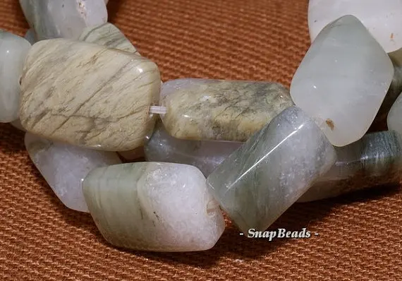 Moss Quartz Rutile Inclusions Gemstone, Green, Rectangle Cushion 12X8MM Loose Beads 8 inch Half Strand (10233393-62)
Moss Quartz Rutile Inclusions Gemstone, Green, Rectangle Cushion 12X8MM Loose Beads 8 inch Half Strand (10233393-62)