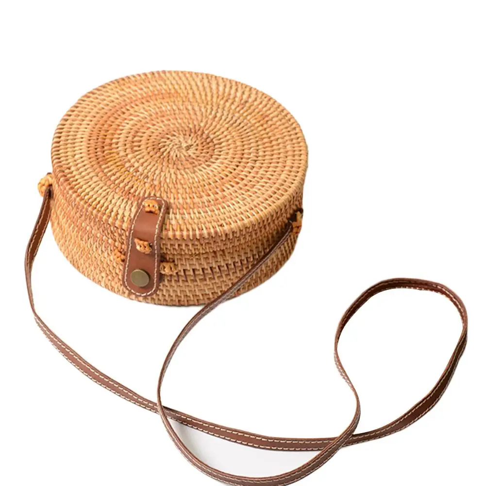 Bohemian Storage Bag Manual Rattan Woven Beach Bag Round Retro Straw Braided Shoulder Bag Household Holiday Storage Box 30E
Bohemian Storage Bag Manual Rattan Woven Beach Bag Round Retro Straw Braided Shoulder Bag Household Holiday Storage Box 30E