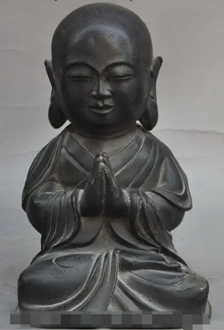 S02192 8" tibet buddhism pure bronze monk Eminent monk Pray Meditation buddha statue (B0328)
S02192 8" tibet buddhism pure bronze monk Eminent monk Pray Meditation buddha statue (B0328)