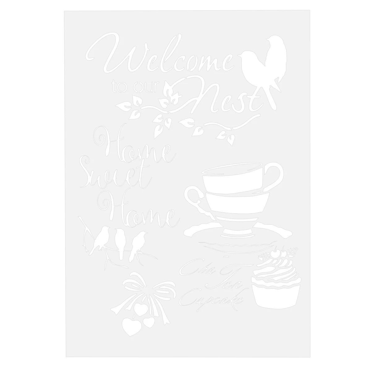 DIY Craft Layering Stencils Hollow Plastic Painting Stencils DIY Drawing Mould Tea Cup Design (White)
DIY Craft Layering Stencils Hollow Plastic Painting Stencils DIY Drawing Mould Tea Cup Design (White)