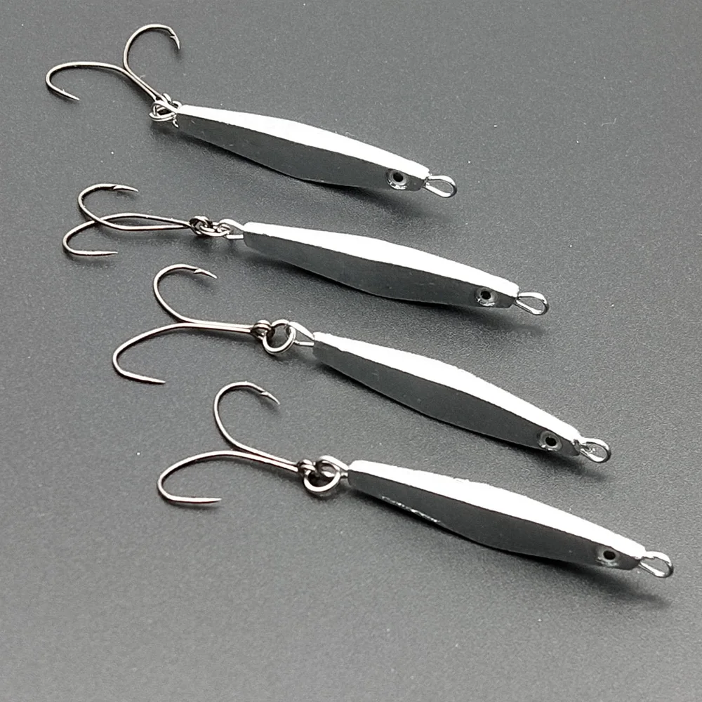 4pcs 3g Fishing Metal Lures with 2 hooks Jigging Baits Spoon Lure Hard Bait Fishing Tools Crankbaits Peche
4pcs 3g Fishing Metal Lures with 2 hooks Jigging Baits Spoon Lure Hard Bait Fishing Tools Crankbaits Peche