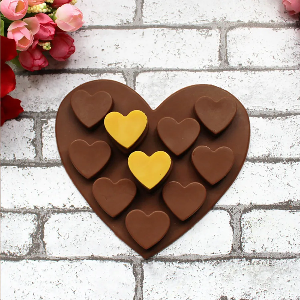 Love Heart Shaped Silicone Molds Fondant Cake Chocolate Mold DIY Silicone chocolate mold 10 small heart shaped #TX4
Love Heart Shaped Silicone Molds Fondant Cake Chocolate Mold DIY Silicone chocolate mold 10 small heart shaped #TX4