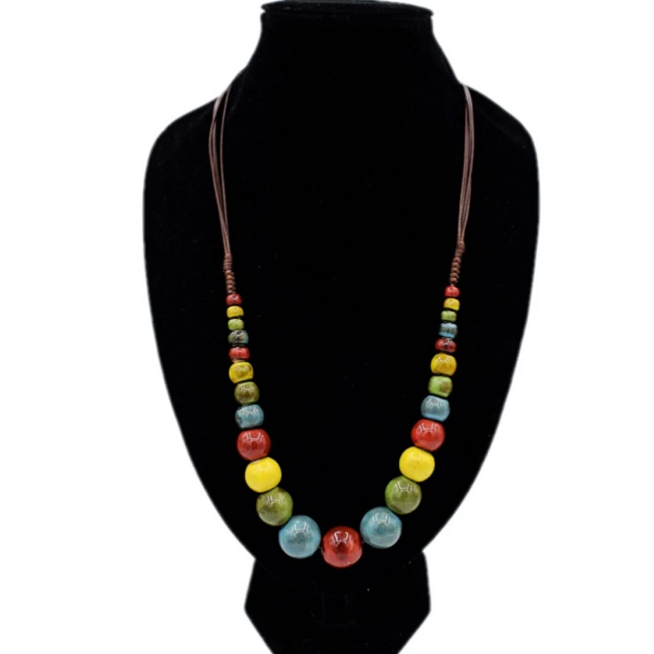 Ceramic Beads Pendant Necklace Women Strand Long Chain Necklace Neck Jewelry Accessories Body Decorations 2018 Fashion Necklaces
Ceramic Beads Pendant Necklace Women Strand Long Chain Necklace Neck Jewelry Accessories Body Decorations 2018 Fashion Necklaces