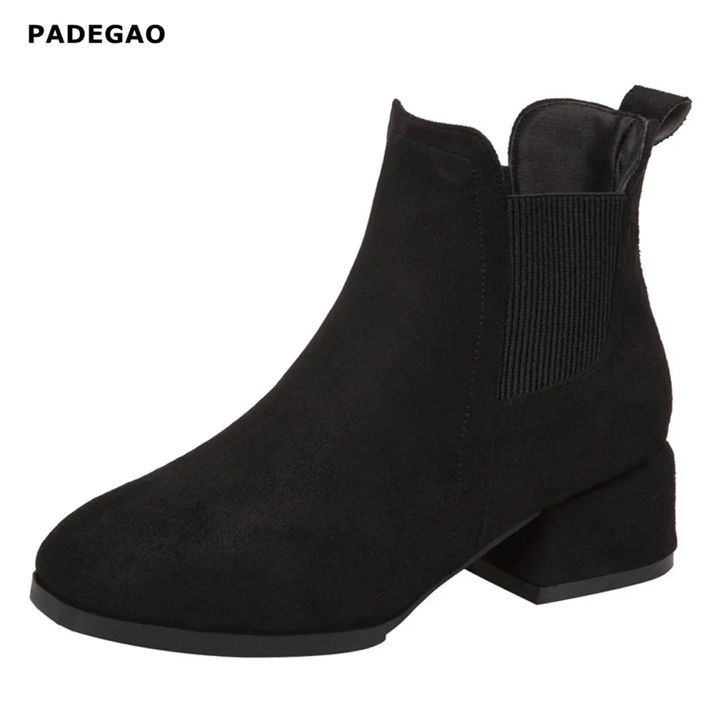 Winter Boots women 2018 Black Ankle Boots For Women Thick Heel Slip On Ladies Shoes Martin Boots Bota Feminina
Winter Boots women 2018 Black Ankle Boots For Women Thick Heel Slip On Ladies Shoes Martin Boots Bota Feminina