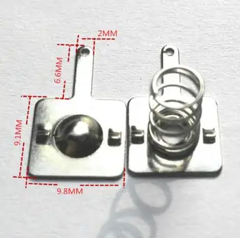 100pcs Battery AAA battery shrapnel 10 * 9MM positive and negative electrode universal toy spring 50pairs
100pcs Battery AAA battery shrapnel 10 * 9MM positive and negative electrode universal toy spring 50pairs