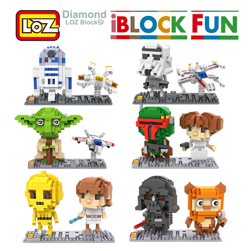 LOZ R2D2 C3PO Wicket Figures Model Darth VaderLeia Organa Building Blocks
LOZ R2D2 C3PO Wicket Figures Model Darth VaderLeia Organa Building Blocks