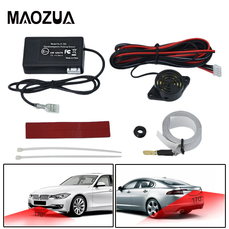 

Auto LED U302 Parking Sensors for Car Electromagnetic Car Parking Sensor Kit Parking Radar Bumper Guard Backup Reversing System