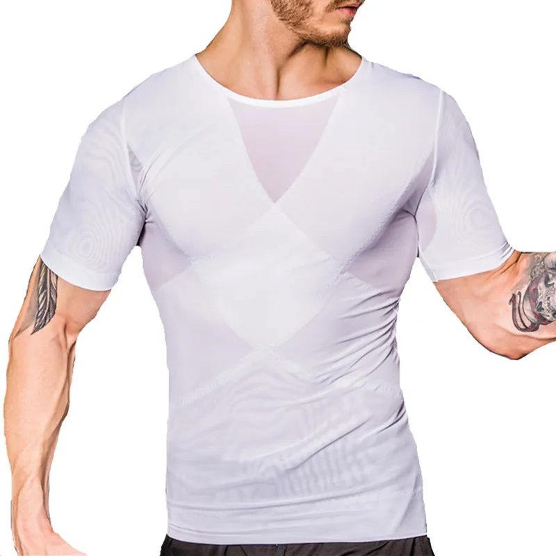 Men Gynecomastia Corsets Slimming Boobs Body Shaper Compression T-shirt Abdomen Control Big Belly Reducer Posture Corrector Tees
Men Gynecomastia Corsets Slimming Boobs Body Shaper Compression T-shirt Abdomen Control Big Belly Reducer Posture Corrector Tees