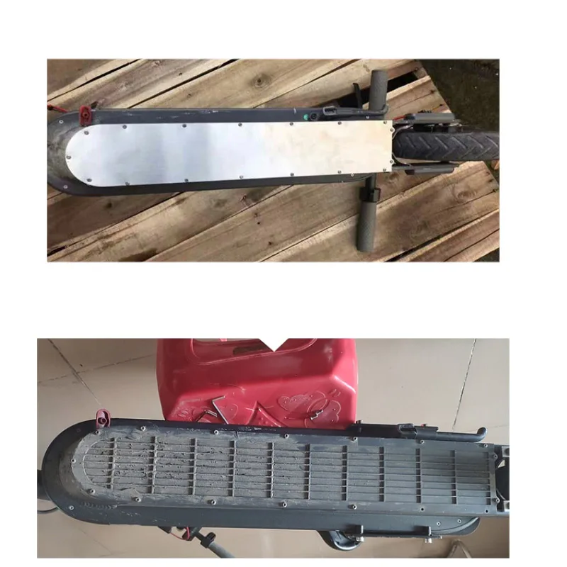 Base battery cover for xiaomi m365 Scooter Bottom anti-collision Plate Guard Stainless steel Plate Chassis Armor Scooter Parts
Base battery cover for xiaomi m365 Scooter Bottom anti-collision Plate Guard Stainless steel Plate Chassis Armor Scooter Parts