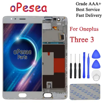 oPesea 5.5'' For Oneplus Three 3 A3000 A3003 Full LCD Display Panel Touch Screen Digitizer Assembly With Frame for Oneplus 3 lcd
oPesea 5.5'' For Oneplus Three 3 A3000 A3003 Full LCD Display Panel Touch Screen Digitizer Assembly With Frame for Oneplus 3 lcd