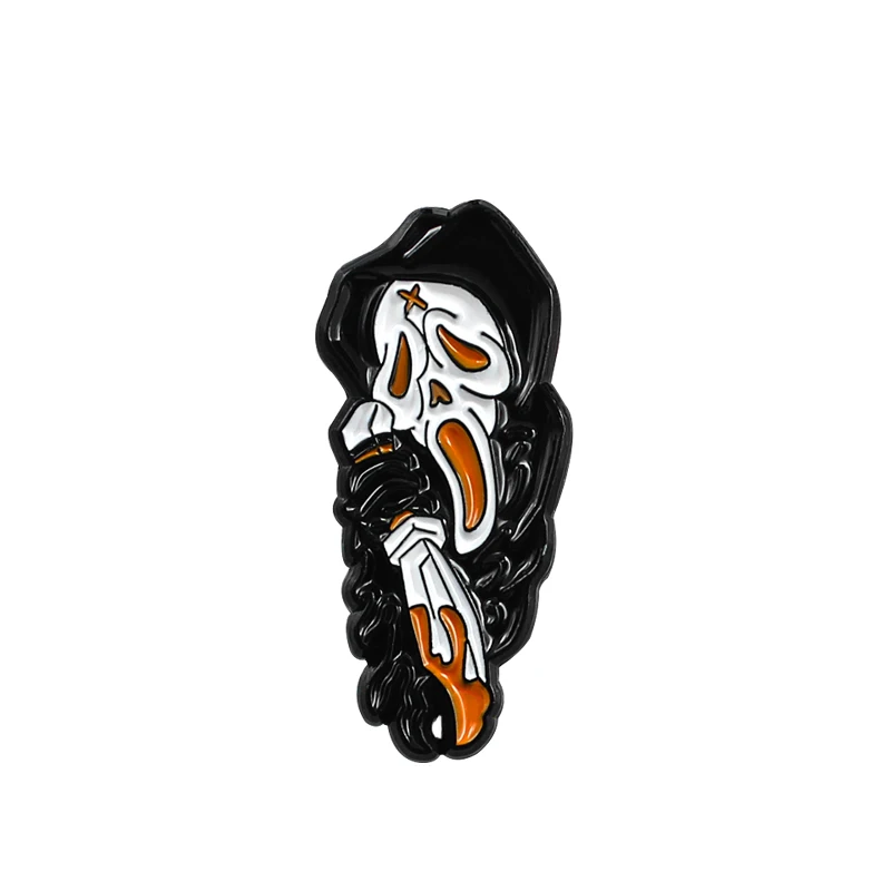Gothic Black Robe Skeleton Metal Enamel Brooch Twist Devil Death Sword Badge Pin Creative Trendy Backpack Jewelry Accessories
Gothic Black Robe Skeleton Metal Enamel Brooch Twist Devil Death Sword Badge Pin Creative Trendy Backpack Jewelry Accessories