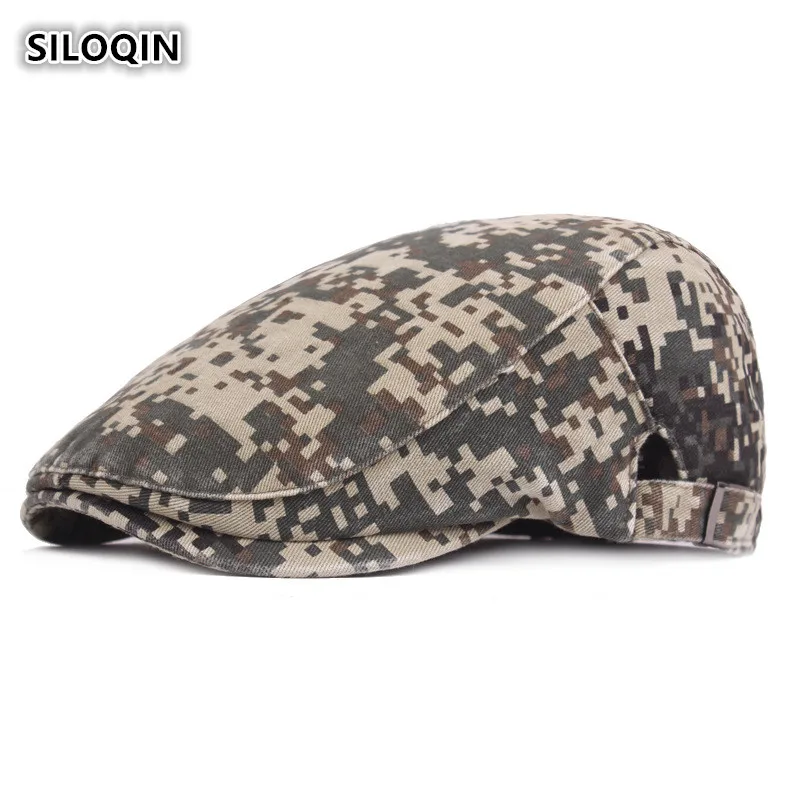 SILOQIN Adjustable Head Size Men's Camouflage Cap Jungle Travel Camping Cotton Beret For Men Brands Sun Visor Hat
SILOQIN Adjustable Head Size Men's Camouflage Cap Jungle Travel Camping Cotton Beret For Men Brands Sun Visor Hat