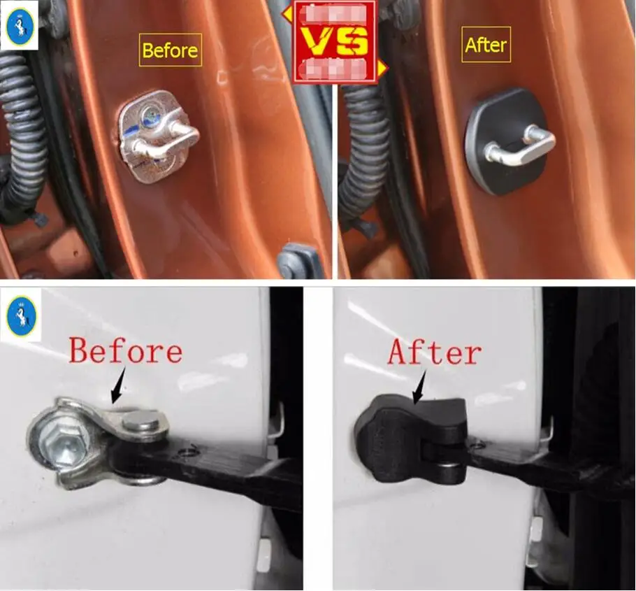 Yimaautotrims Auto Accessory Inner Car Door Stop Rust Waterproof & Car Door Lock Protector Cover Kit For Nissan Leaf 2018
Yimaautotrims Auto Accessory Inner Car Door Stop Rust Waterproof & Car Door Lock Protector Cover Kit For Nissan Leaf 2018