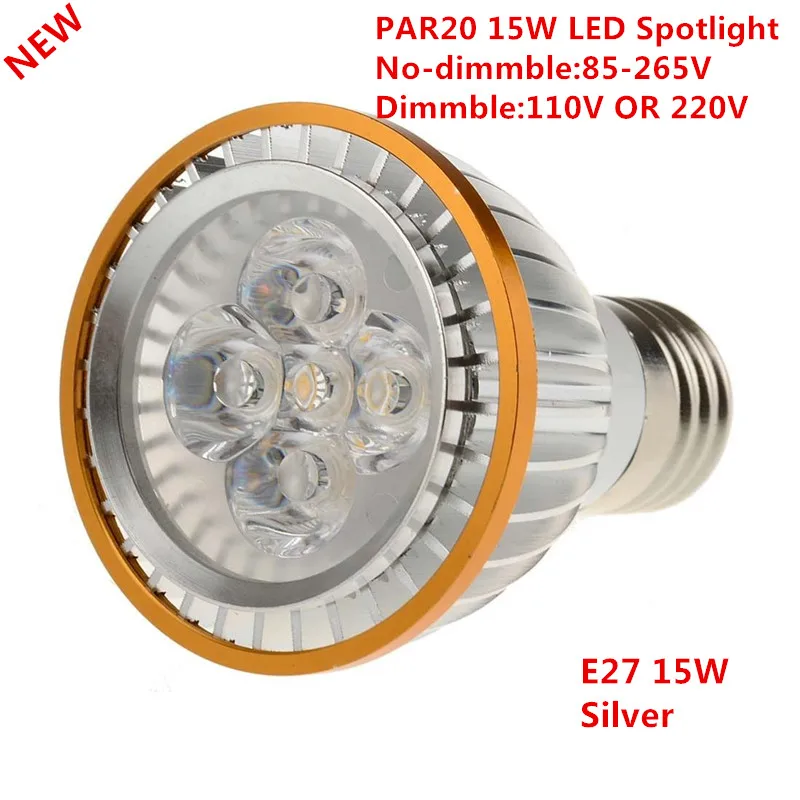 10pcs LED PAR20 Bulbs E27 15W 5*3W Warm White/Cold White/Pure White 110V 220V Dimmable LED PAR 20 P20 Spotlights Lamps
10pcs LED PAR20 Bulbs E27 15W 5*3W Warm White/Cold White/Pure White 110V 220V Dimmable LED PAR 20 P20 Spotlights Lamps