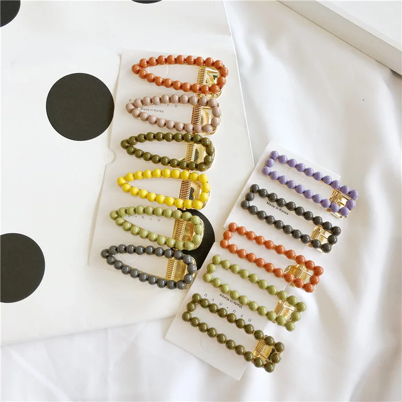Fashion Korean Candy Rectangle Water Drop Hollow Pearl Hairpins Hair Clip Barrette Side Cip Accessories For Party Wedding Girl
Fashion Korean Candy Rectangle Water Drop Hollow Pearl Hairpins Hair Clip Barrette Side Cip Accessories For Party Wedding Girl