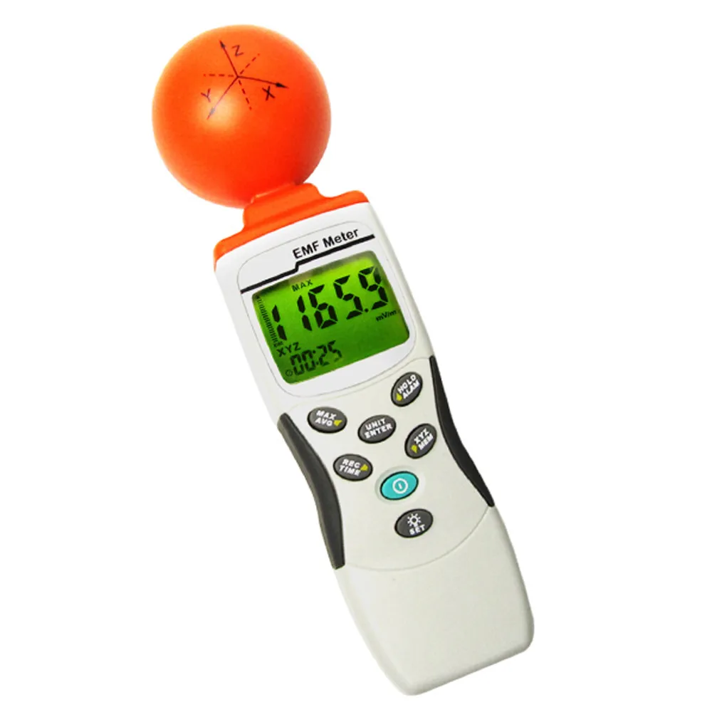 Digital 3-axis EMF ELF RF Electromagnetic Wave Field Strength Radiation Microwave Taiwan Made Meter 38mV to 11V/m Range
Digital 3-axis EMF ELF RF Electromagnetic Wave Field Strength Radiation Microwave Taiwan Made Meter 38mV to 11V/m Range