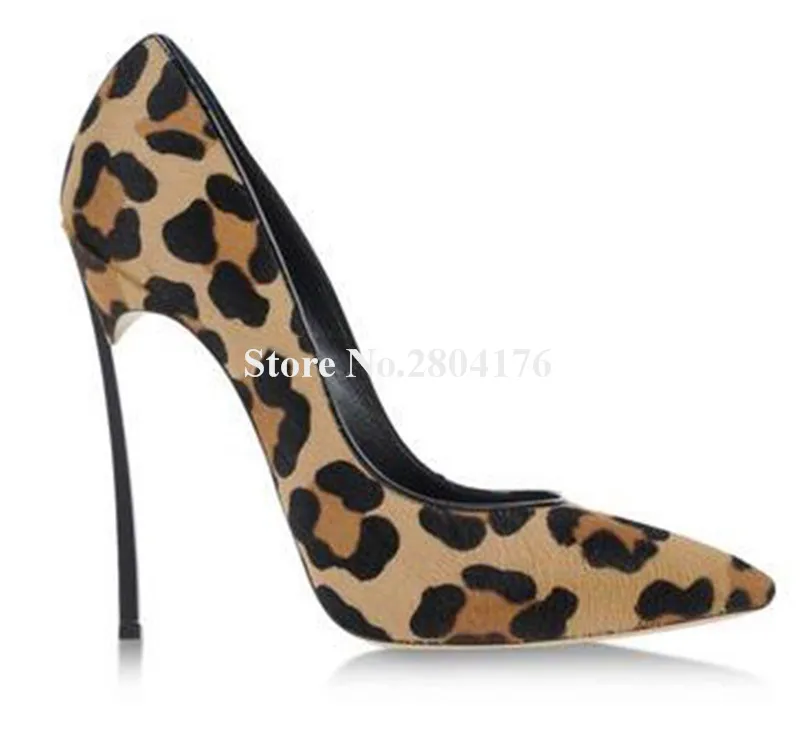 Fashion Brand Design Pointed Toe Suede Leather Stiletto Metal Heel Pumps Leopard 12cm Super High Heels Formal Dress Shoes
Fashion Brand Design Pointed Toe Suede Leather Stiletto Metal Heel Pumps Leopard 12cm Super High Heels Formal Dress Shoes