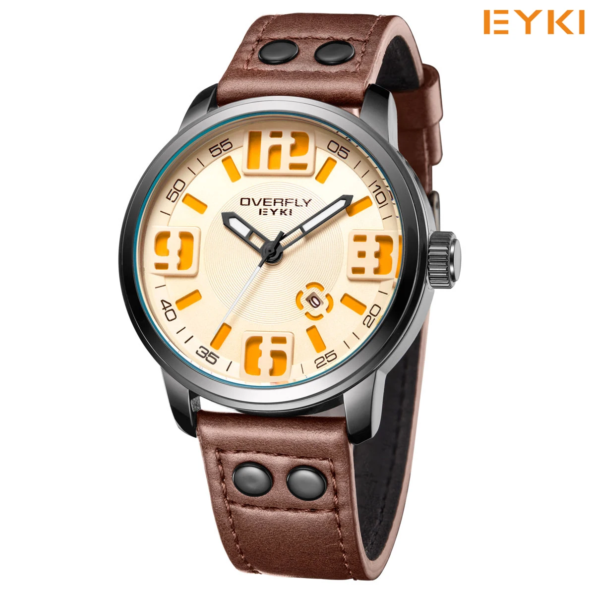 EYKI black genuine leather watchband watches PU strap sport watch brand luxury quartz wristwatch montre homme reloj EOV3053
EYKI black genuine leather watchband watches PU strap sport watch brand luxury quartz wristwatch montre homme reloj EOV3053