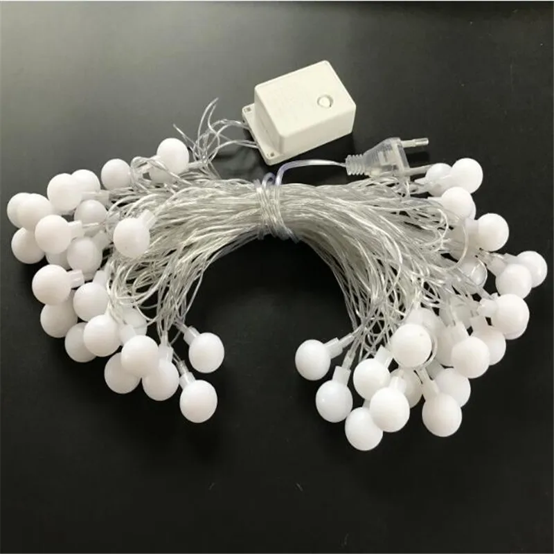 10M led string lights with 50led ball AC220V holiday decoration lamp Festival Christmas lights outdoor lighting 18