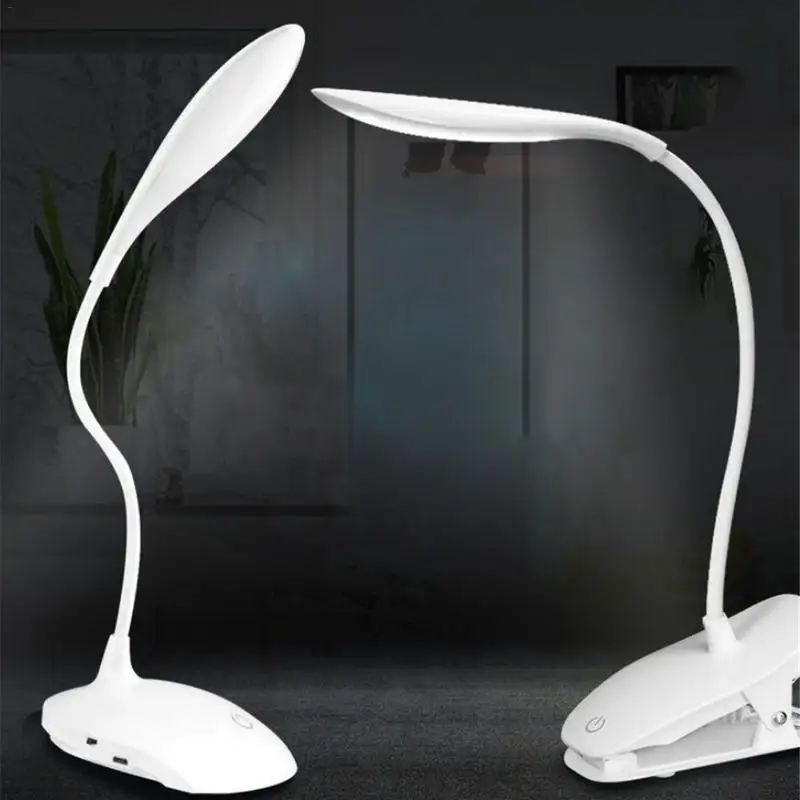 USB Protection Eye Charging Desk Lamp LED Hose Folding Bedroom Bed with Clip Reading Book Night Light Gift Charger | Освещение