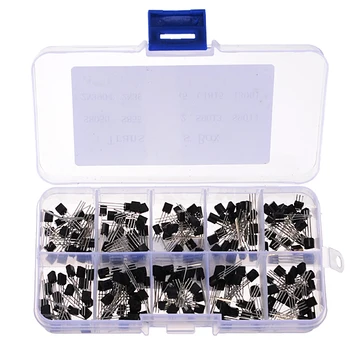 200pcs 10 Values Transistors Pack Transistor Assortment Kit With Storage Box Module
200pcs 10 Values Transistors Pack Transistor Assortment Kit With Storage Box Module