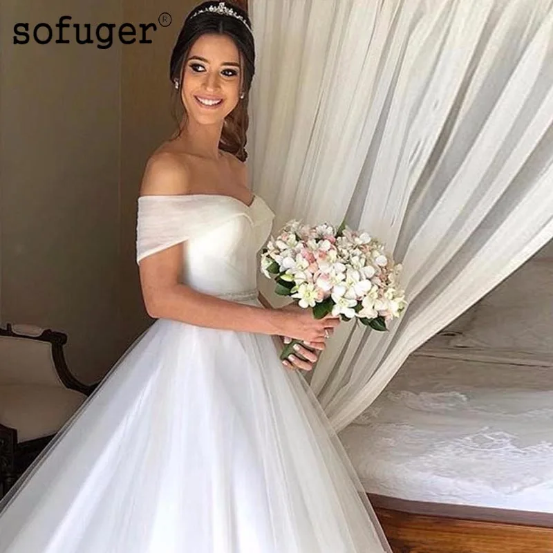 Elegant Sweetheart Tulle Bridal Dresses Zipper A-line Wedding Dress Robe De Mariee Sofuge Boho Dubai Arabic Abiti Da Sposa
Elegant Sweetheart Tulle Bridal Dresses Zipper A-line Wedding Dress Robe De Mariee Sofuge Boho Dubai Arabic Abiti Da Sposa