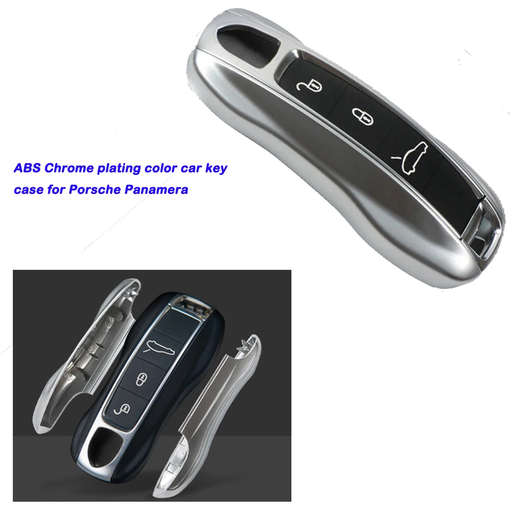 Silver Smart Car Key Fob Shell ABS Chrome Plating Color Remote Key Case for P orsche Panamera
Silver Smart Car Key Fob Shell ABS Chrome Plating Color Remote Key Case for P orsche Panamera
