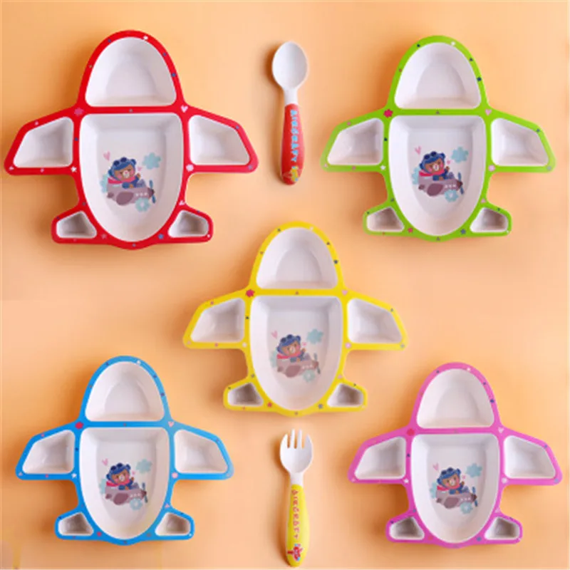ideacherry Bamboo Fiber Baby Dishes Sub-grid Set 3Pcs/Set Creative Cartoon Airplain Tableware Gift For Infant Toddler Dinnerware
ideacherry Bamboo Fiber Baby Dishes Sub-grid Set 3Pcs/Set Creative Cartoon Airplain Tableware Gift For Infant Toddler Dinnerware