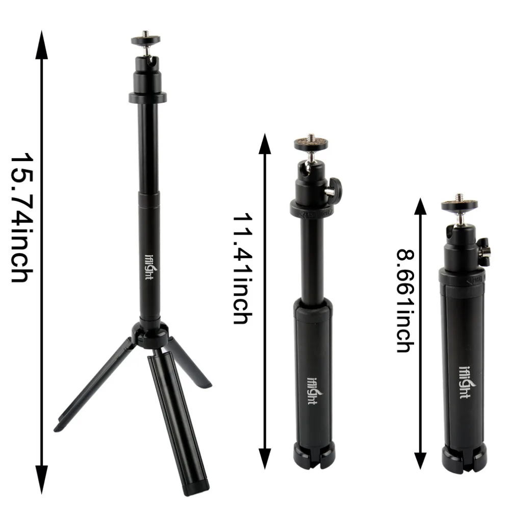 iFlight Handheld Camera Tripod Portable Tripod/Monopod with 1/4 screw for DJI OSMO Stabilizer Handheld Gimbal Mount Stand/Camera
iFlight Handheld Camera Tripod Portable Tripod/Monopod with 1/4 screw for DJI OSMO Stabilizer Handheld Gimbal Mount Stand/Camera