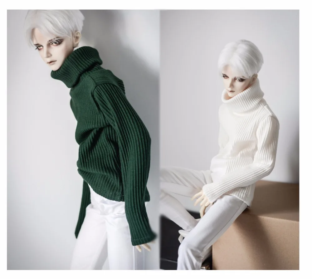 Повседневный теплый свитер с высоким воротом для BJD 1/4 MSD 1/3 SD13 SD17 аксессуары