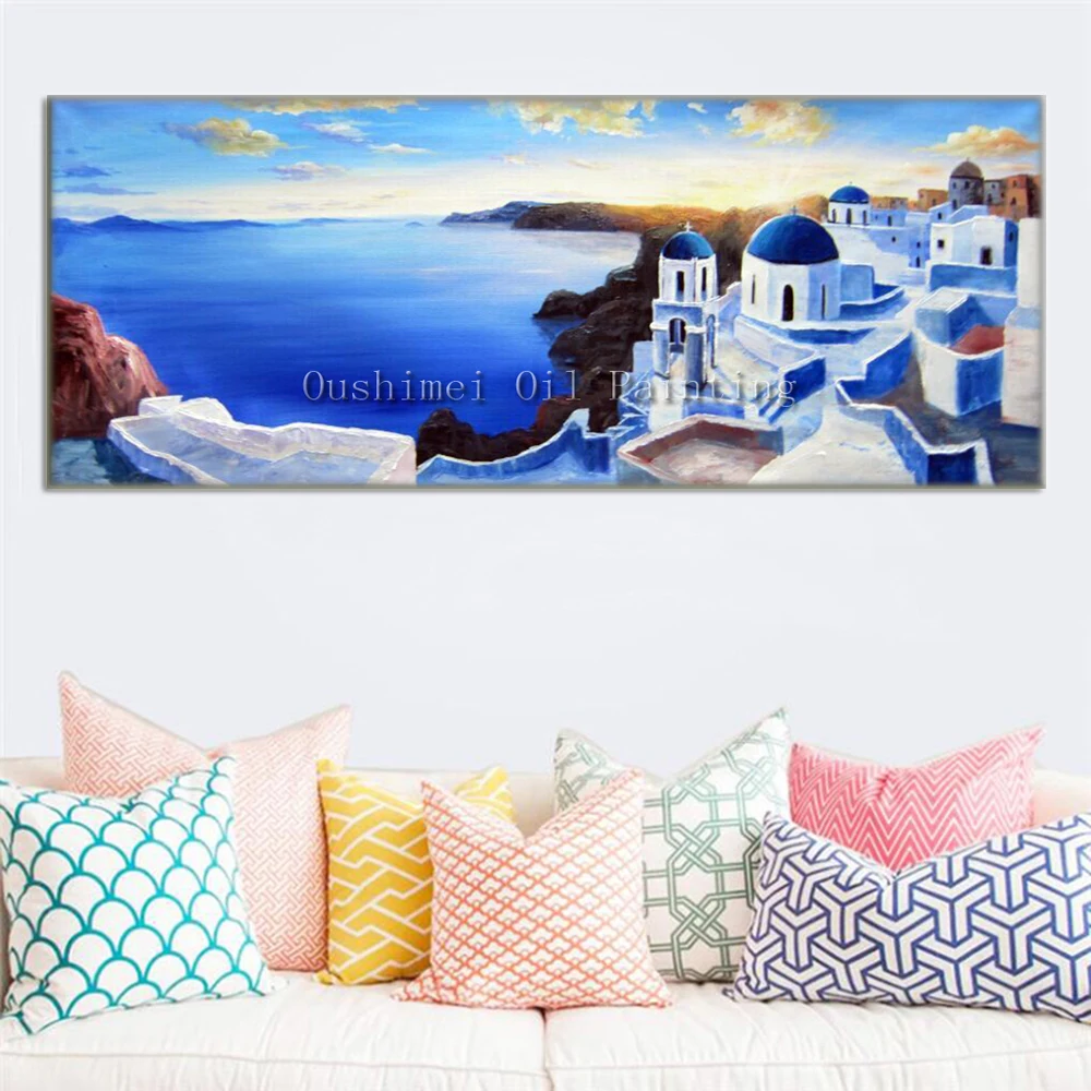 Hand Painted Modern Greek Landcape Picture on Canvas Wall Art Seascape Painting Hang Paintings Aegean Sea Oil Painting
Hand Painted Modern Greek Landcape Picture on Canvas Wall Art Seascape Painting Hang Paintings Aegean Sea Oil Painting