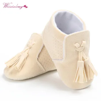 WEIXINBUY Baby Shoes First Walkers Suede Leather Boys Girls Moccasins Soft Moccs Bebe Fringe Soft Soled Non-slip Footwear Crib
WEIXINBUY Baby Shoes First Walkers Suede Leather Boys Girls Moccasins Soft Moccs Bebe Fringe Soft Soled Non-slip Footwear Crib