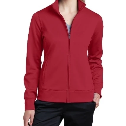 Sport-Tek LST241 Ladies Sport Wick Fleece Full Zip Jacket Deep Red - Extra Large (1)