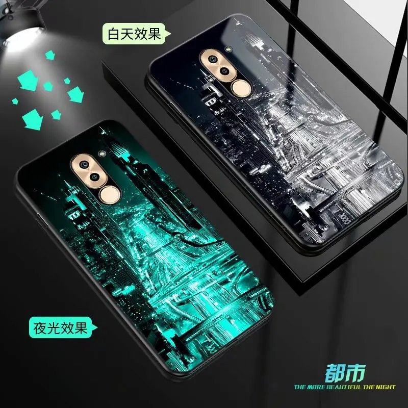For Huawei Honor 6X Case Luxury Luminous Pattern Hard Tempered Glass Protective Back Cover Case for huawei honor6X phone shell
For Huawei Honor 6X Case Luxury Luminous Pattern Hard Tempered Glass Protective Back Cover Case for huawei honor6X phone shell